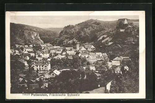 AK Pottenstein / Fränkische Schweiz, Teilansicht