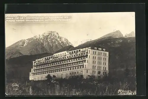 AK Neuschmecks, Vysoke Tatras / Hohe Tatra, Sanatorium