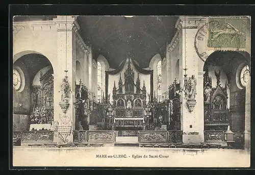 AK Mare-au-Clerc, Eglise du Sacré-Coeur