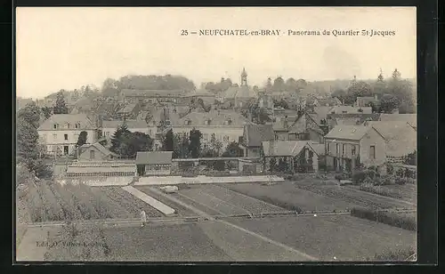 AK Neufchâtel-en-Bray, Panorama du Quartier St-Jacques