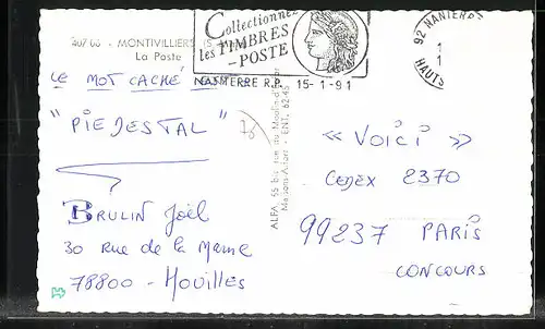 AK Montivilliers, La Poste