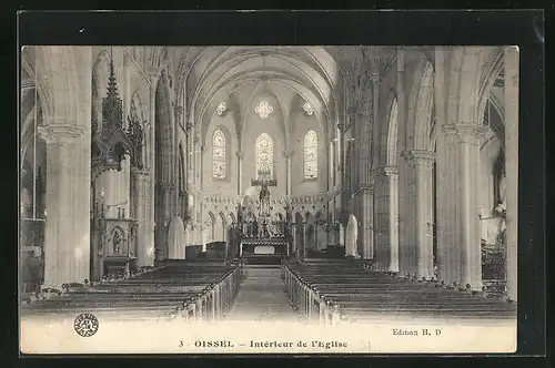AK Oissel, Intérieur de l`Eglise