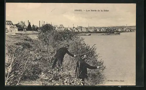 AK Oissel, Les Bords de la Seine