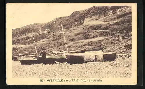 AK Octeville-sur-Mer, La Falaise