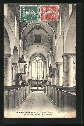 AK Mont-aux-Malades, Intérieur de l`Eglise