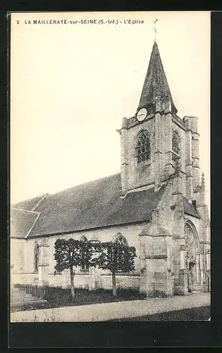 AK La Mailleraye-sur-Seine, L`Eglise