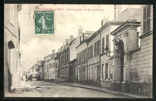 AK Neufchâtel-en-Bray, Rue Cauchoise, La Sous-Préfecture