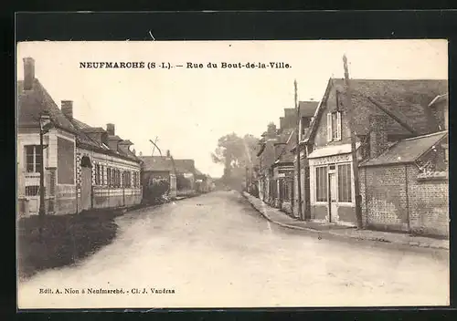 AK Neufmarché, Rue du Bout-de-la-Ville, Strassenpartie