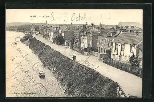 AK Oissel, Le Quai, Uferpromenade