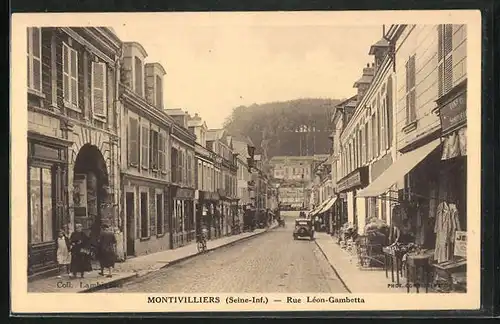 AK Montivilliers, Rue Léon-Gambetta