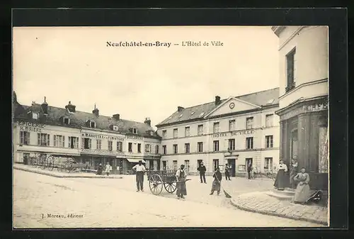 AK Neufchatel-en-Bray, L`Hotel de Ville, Rathaus