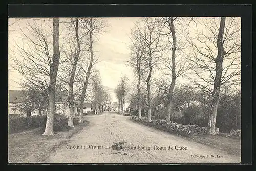 AK Cossé-le-Vivien, L`Entrée du bourg, Route de Craon