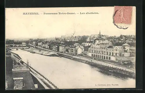 AK Mayenne, Panorama Notre-Dame, les abattoirs