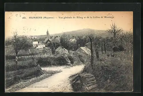AK Hambers, Vue générale du Bourg et de la Colline de Montaigu