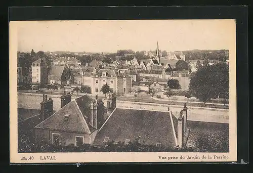 AK Laval, Vue prise du Jardin de la Perrine