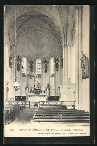 AK St-Saturnin-du-Limet, Interieur de l`Église