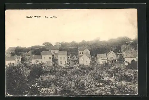 AK Villantes, La Vallée, Ortspartie aus der Vogelschau