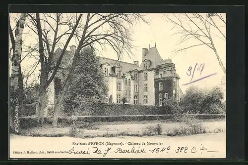 AK Montécler, Chateau, Teilansicht des Schlosses