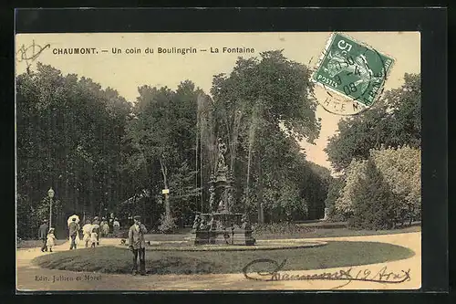 AK Chaumont, Un coin du Boulingrin, La Fontaine