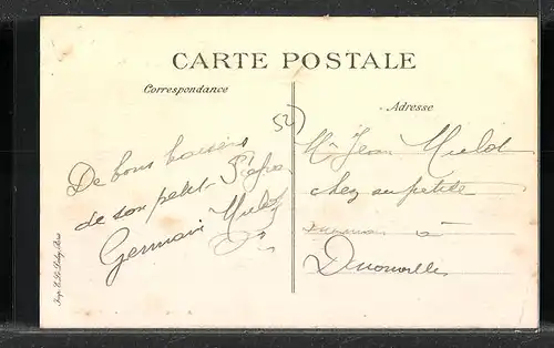 AK Hoericourt, Le Pont sur la Marne