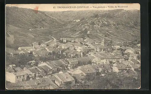 AK Thonnance-les-Joinville, Vallée de Mandreval, Vue générale