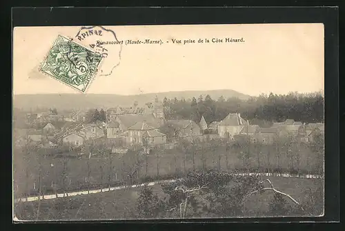 AK Rimaucourt, Vue prise de la Côte Hénard