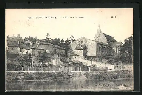 AK Saint-Dizier, La Marne et la Noue