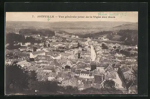 AK Joinville, Blick über Dächer der Ortschaft