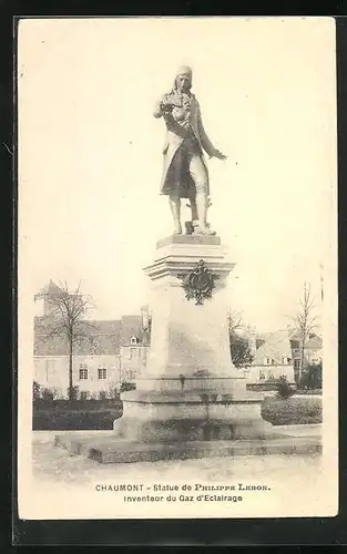 AK Chaumont, Statue de Philippe Lebon