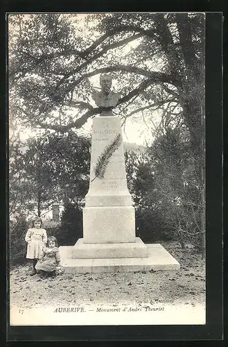 AK Auberive, Monument d`André Theuriet