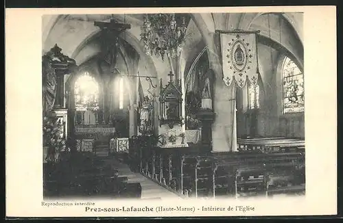 AK Prez-sous-Lafauche, Intérieur d`Eglise