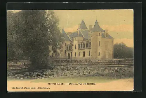 AK Rouvres-sur-Aube, Château, Vue de derrière