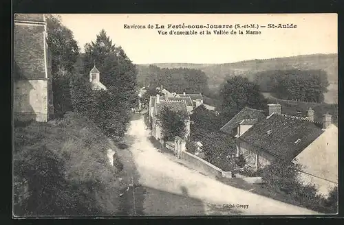 AK La Ferté-sous-Jouarre, St-Aulde, Vue d`ensemble et la Vallée de la Marne