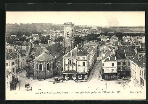 AK La Ferté-sous-Jouarre, Vue générale prise de l`Hôtel der Ville