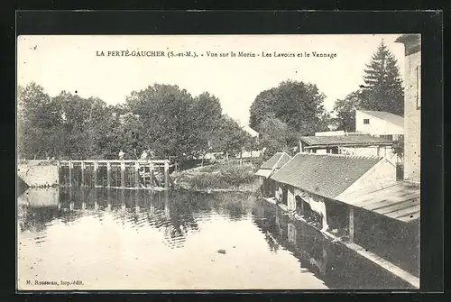 AK La Ferté-Gaucher / S.-et-M., Vue sur le Morin