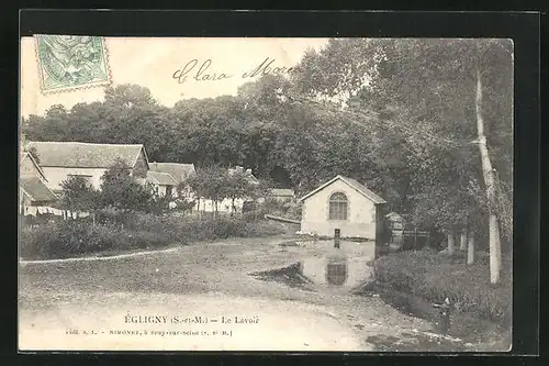 AK Égligny / S.-et-M., Le Lavoir