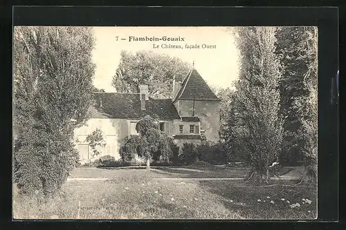 AK Flamboin-Gouaix, Le Château, facade ouest