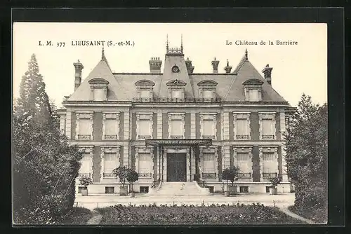 AK Lieusiant S.-et-M., Le Chateau de la Barriere, Frontansicht