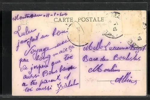 AK Montereau / S.-et-M., Place au Blé, Ortspartie, Strassenpartie