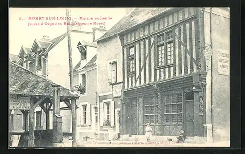 AK Moret-sur-Loing, Maison ancienne (sucre d`Orge des Religieuses de Moret)