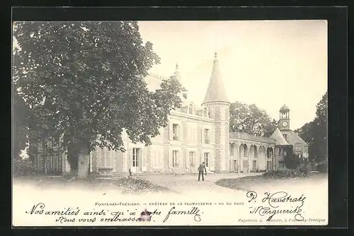 AK Fontenay-Trésigny, Chateau de la Plumasserie, vu du parc