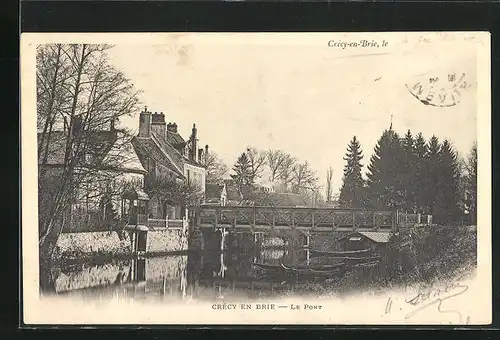AK Crécy-en-Brie, Le Pont