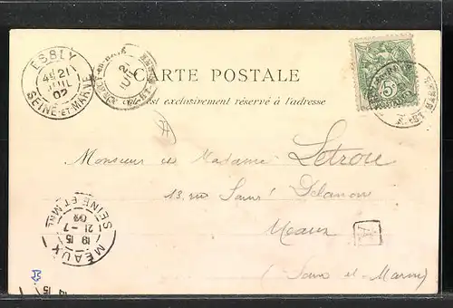 AK Crécy-en-Brie, Le Pont