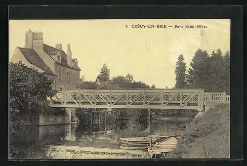 AK Crécy-en-Brie, Pont Saint-Gilles
