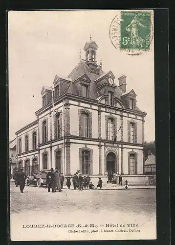 AK Lorrez-le-Bocage, Hotel de Ville