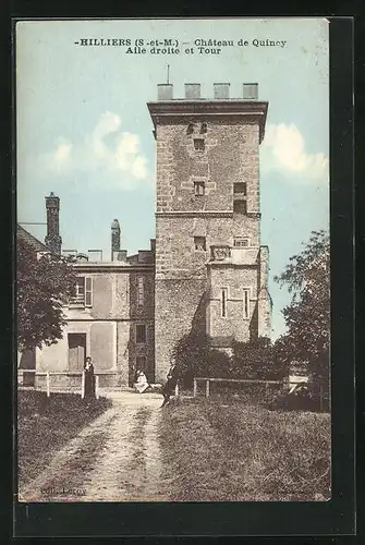 AK Hilliers, Chateau de Quincy, Aile droite et Tour