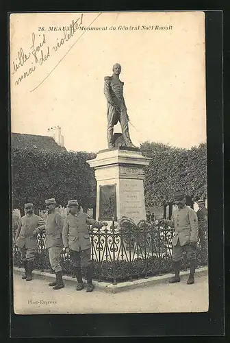 AK Meaux, Monument du Général Noel Raoult