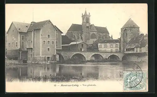 AK Moret-sur-Loing, Vue générale