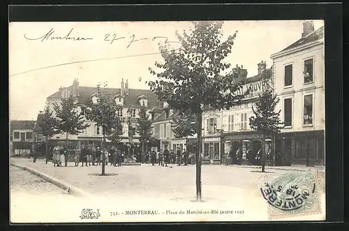 AK Montereau, Place du Marché-au-Blé