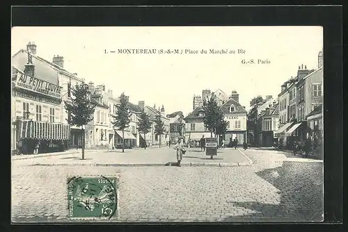 AK Montereau, Place du Marché-au-Blé